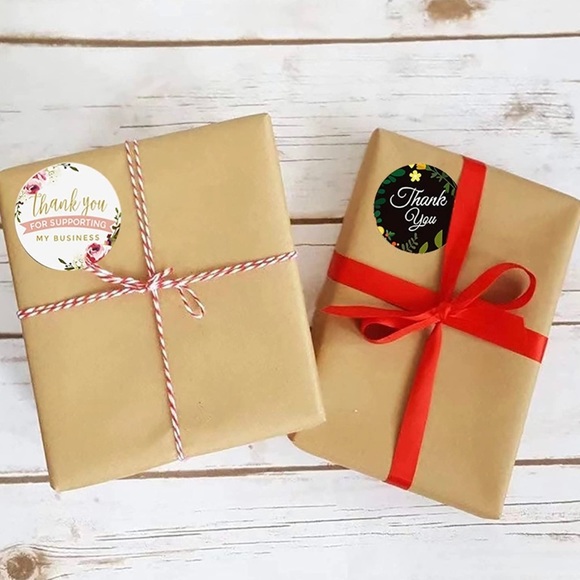 Set of 50 Thank You Stickers | 1” | Variety of Designs - Picture 12 of 12